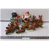Image 1 : (10) Reindeer Christmas Ornaments, Snowman & Santa Ornaments