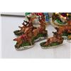 Image 2 : (10) Reindeer Christmas Ornaments, Snowman & Santa Ornaments