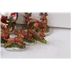Image 3 : (10) Reindeer Christmas Ornaments, Snowman & Santa Ornaments