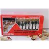 Image 2 : (7) Goose Christmas Decorations, Package of 10 Street Lamps for Christmas Village (Tested, Works)