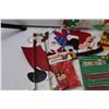Image 2 : Lot of Christmas Window Decor, Santa Magnets, Tin Ornaments, Vintage Ornaments
