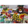 Image 8 : Lot of Christmas Window Decor, Santa Magnets, Tin Ornaments, Vintage Ornaments