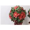 Image 2 : (2) 16" x 6" Christmas Flower and Pine Cone Home Decor