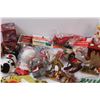 Image 3 : Lot of Christmas Vintage Decorations, Package of Ornament Hangers, Angel Statue, misc.