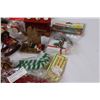 Image 5 : Lot of Christmas Vintage Decorations, Package of Ornament Hangers, Angel Statue, misc.