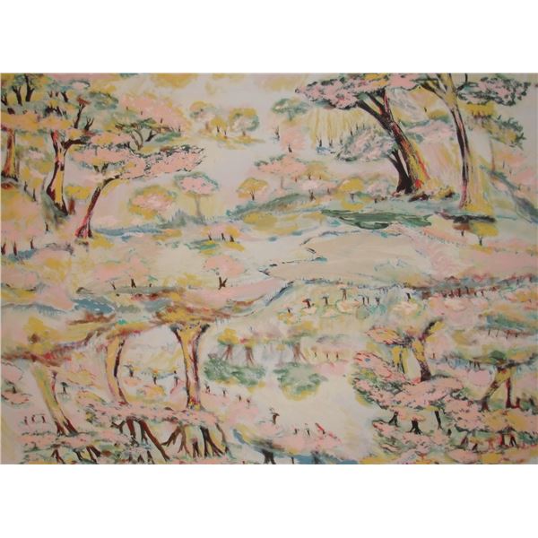 Printemps Spring, original painting by LangdonArt - Printemps début, peinture originale par LangdonA