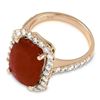 Image 2 : 10.56ct Ruby 14 K Yellow Gold Ring