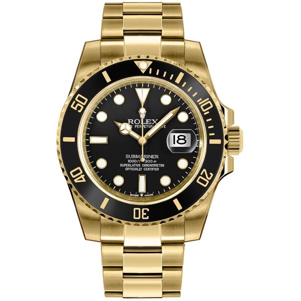 Rolex YG Submariner Model # 126618LN