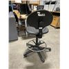 Image 2 : BLACK PADDED MOBILE GAS LIFT DRAFTING CHAIR