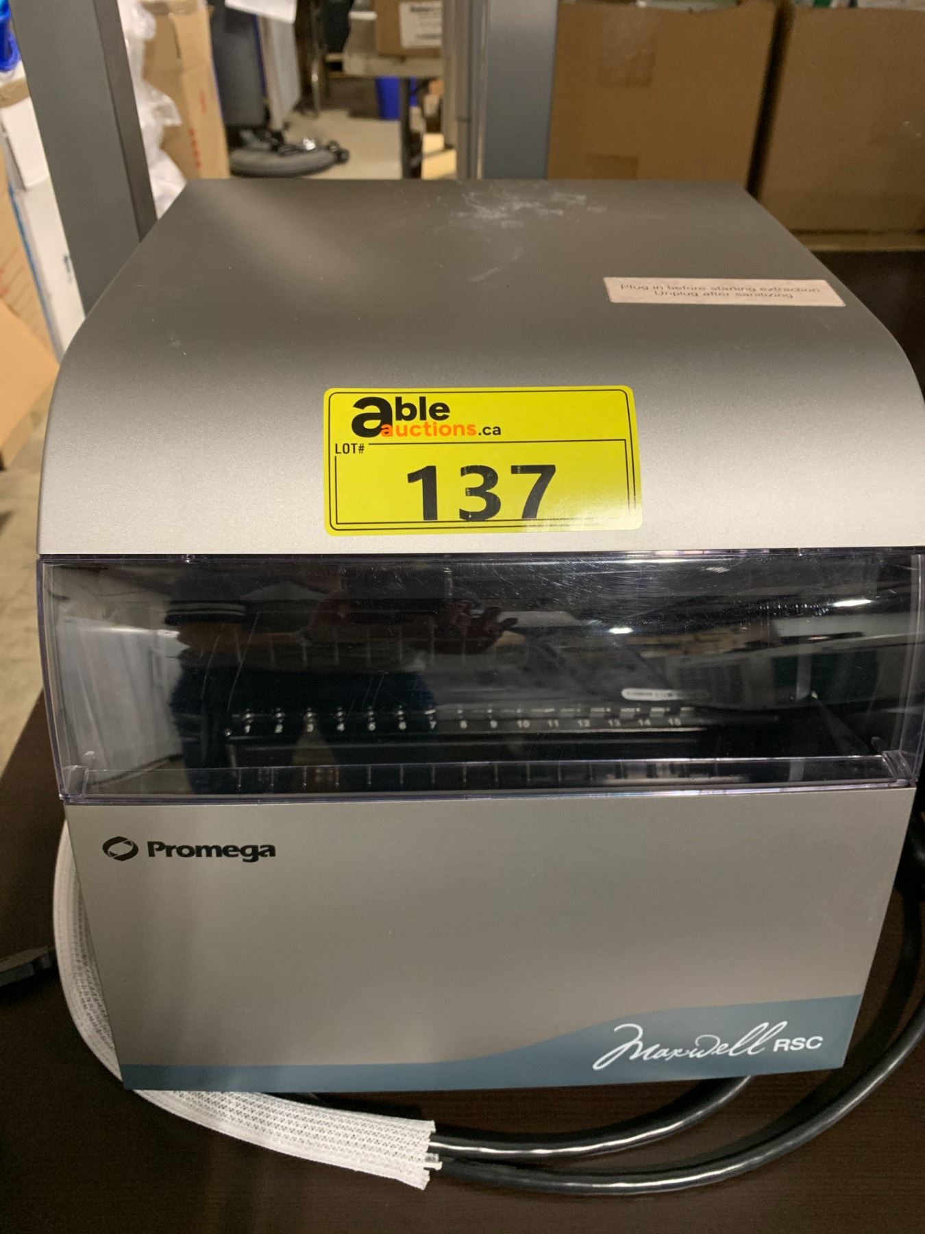 PROMEGA MAXWELL RSC COMMERCIAL LABORATORY DNA / RNA EXTRACTION MACHINE ...