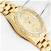 Image 9 : Rolex Mens 18K Yellow Gold Day Date President Champagne Index & Diamond Watch