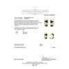 Image 3 : 0.10 ctw Diamond, Onyx, and Mother of Pearl Earrings - 18KT Yellow Gold