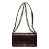 Image 1 : Chanel Boy Flap Shoulder Bag Maroon Lambskin