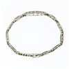 Image 7 : Antique Art Deco Esemco 14k White Gold Diamond Milgrain Filigree Buckle Bracelet