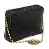 Image 3 : Chanel Quilted Camera Shoulder Bag Black Lambskin