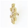 Image 5 : Antique Victorian 18k Gold 1.97 ctw Old European Diamond Swirl Flower Pin Brooch