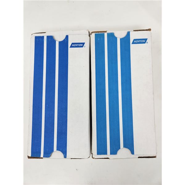 Norton 3-2/3" x 9", 80 Grain Sanding Paper (2 boxes, 100 sheets per box)