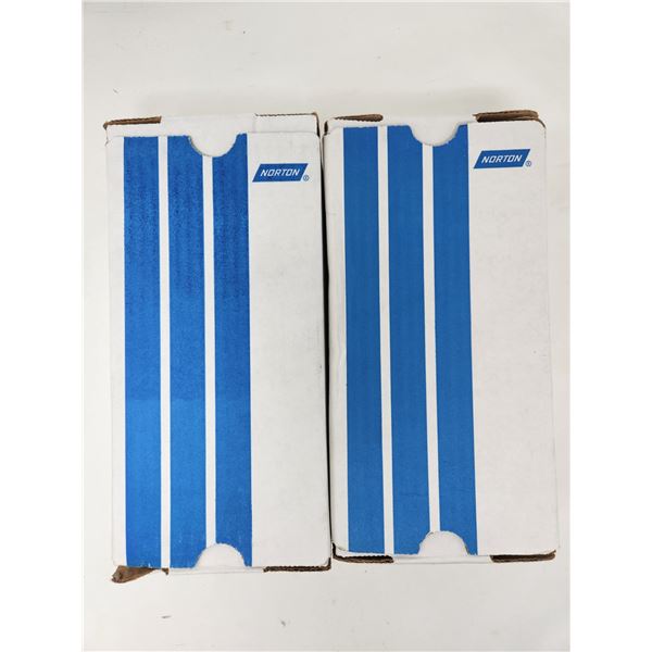 Norton 3-2/3" x 9", 80 Grain Sanding Paper (2 boxes, 100 sheets per box)