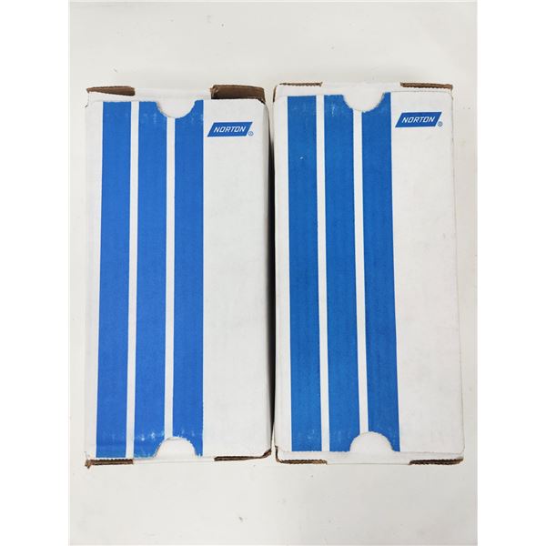 Norton 3-2/3" x 9", 80 Grain Sanding Paper (2 boxes, 100 sheets per box)