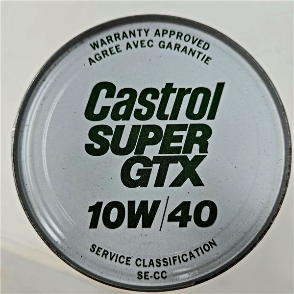 3 x Vintage Castrol GTX Motor Oil Tins (Full)