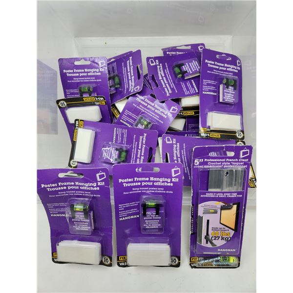 Poster Frame Hanging Kit Lot (Bin Not Included)