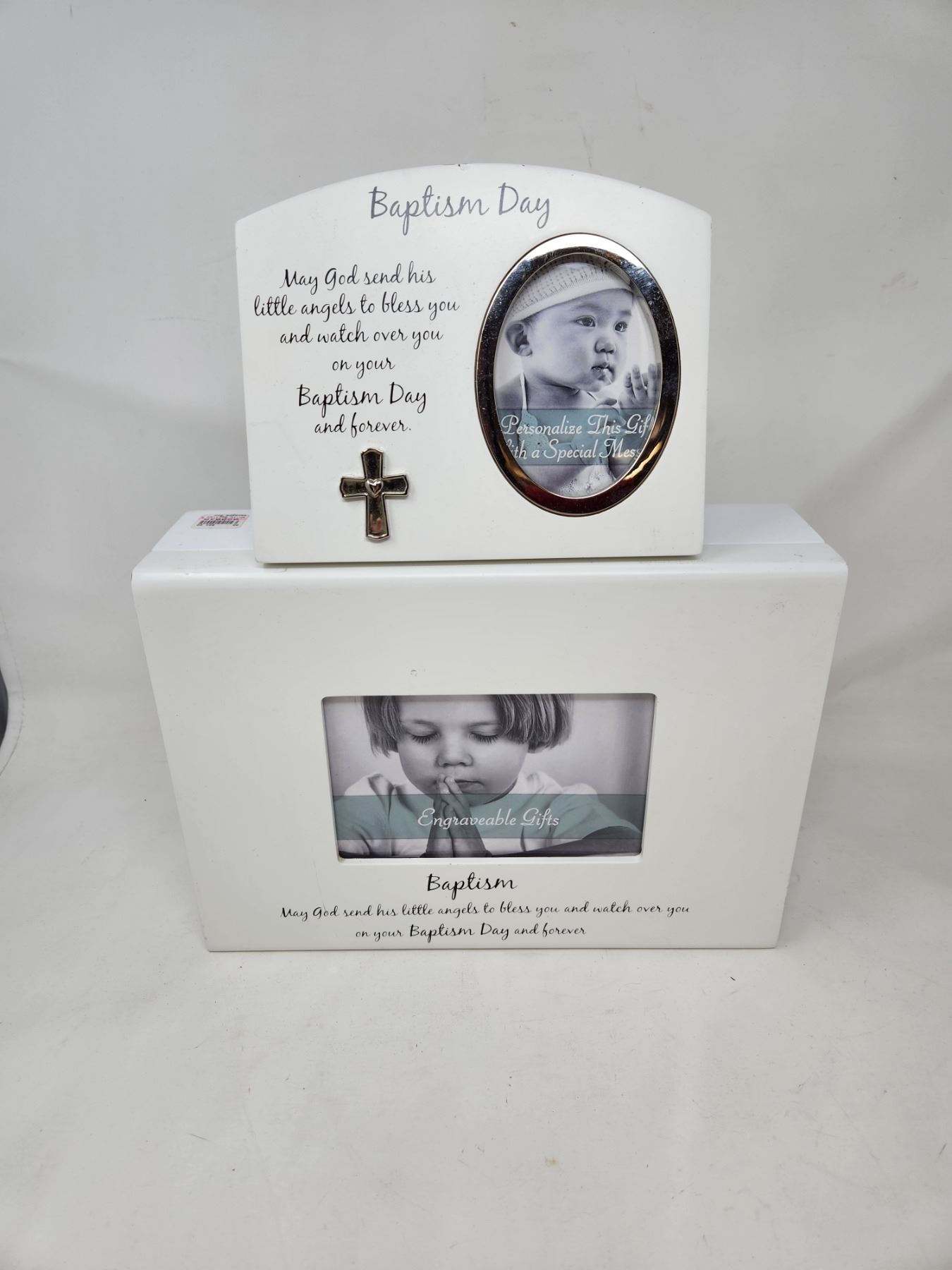 NEW Baptism Day Picture Frame & Baptism Box (add your own picture)