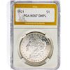 Image 1 : 1921 Morgan Silver Dollar PGA MS67 DMPL