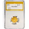 Image 1 : 1911 $2.50 Gold Quarter Eagle PGA MS65