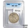 Image 1 : 1921 Walking Liberty Half Dollar ICG AG3