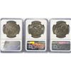 Image 2 : 1974 Set [3] Eisenhower Silver Dollar NGC MS65