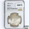 Image 1 : 1882-CC Morgan Silver Dollar NGC MS63