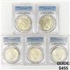 Image 1 : 1922-D Set [5] Silver Peace Dollar PCGS MS61