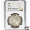 Image 1 : 1881-S Morgan Silver Dollar NGC MS66
