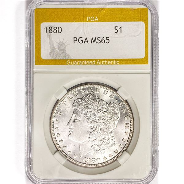 1880 Morgan Silver Dollar PGA MS65