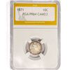 Image 1 : 1871 Seated Liberty Dime PGA PR64 CAMEO