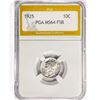 Image 1 : 1925 Mercury Silver Dime PGA MS64 FSB