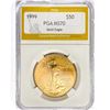 Image 1 : 1999 US 1oz Gold $50 Eagle PGA MS70