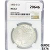 Image 1 : 1890-S Morgan Silver Dollar NGC MS62