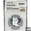 Image 1 : 1954 Franklin Half Dollar NG PF68 CAMEO