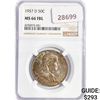 Image 1 : 1957-D Franklin Half Dollar NGC MS66 FBL
