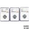 Image 1 : 1943 [D,S] Set [3] Wheat Cent NGC MS67