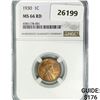 Image 1 : 1930 Wheat Cent NGC M66 RD