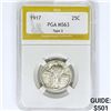 Image 1 : 1917 Standing Liberty Quarter PGA MS63 Type 2