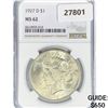 Image 1 : 1927-D Silver Peace Dollar PCGS MS62