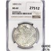 Image 1 : 1890-S Morgan Silver Dollar NGC MS62