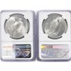Image 2 : 1922-D Set [2] Silver Peace Dollar NGC MS62