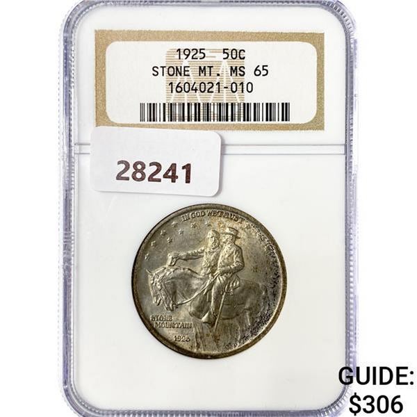 1925 Stone Mountain Half Dollar NGC MS65