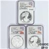 Image 1 : 2021 Set [3] A.S.E. Castle Signed NGC PF, MS