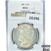 Image 1 : 1881-S Morgan Silver Dollar NGC MS65