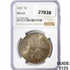 Image 1 : 1887 Morgan Silver Dollar NGC MS63